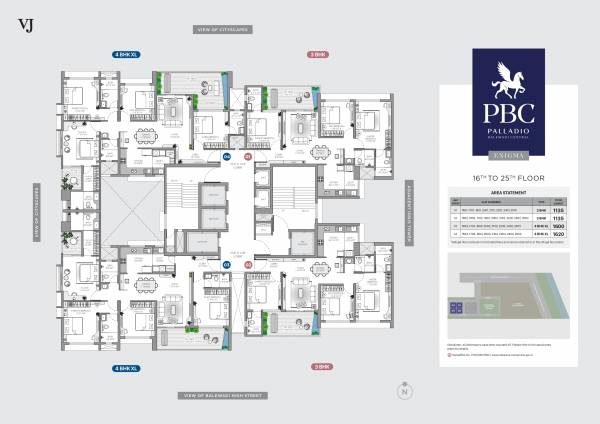 Tower 3 Cluster Plan palladio-balewadi-central Tower 3 Cluster Plan