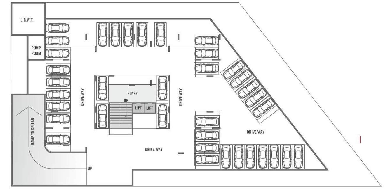  shagun infinity Shagun Infinity Cluster Plan For Basement Plan