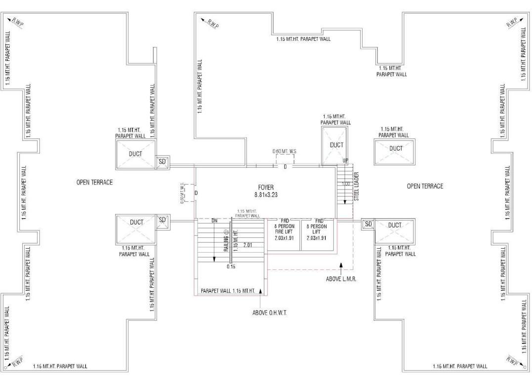  shagun infinity Shagun Infinity Cluster Plan For Terrace Floor Plan