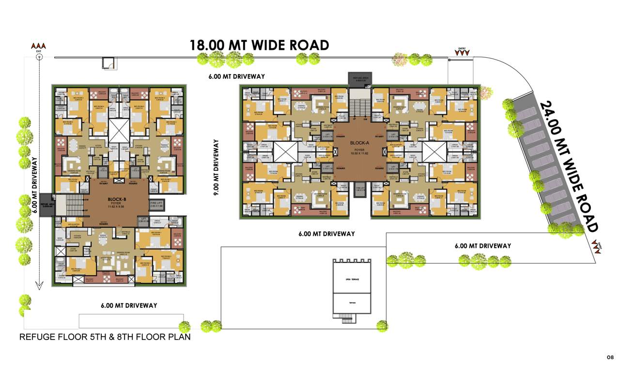  the palladia Block A And B Cluster Plan for Typical Floor