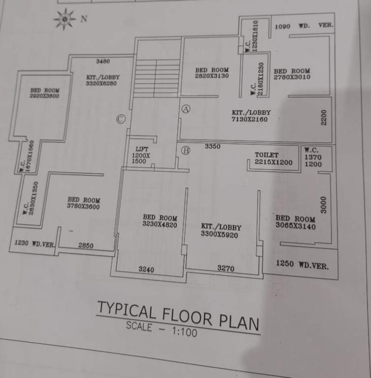 kingshuk plaza Kingshuk Plaza Cluster Plan from 1st to 4th Floor