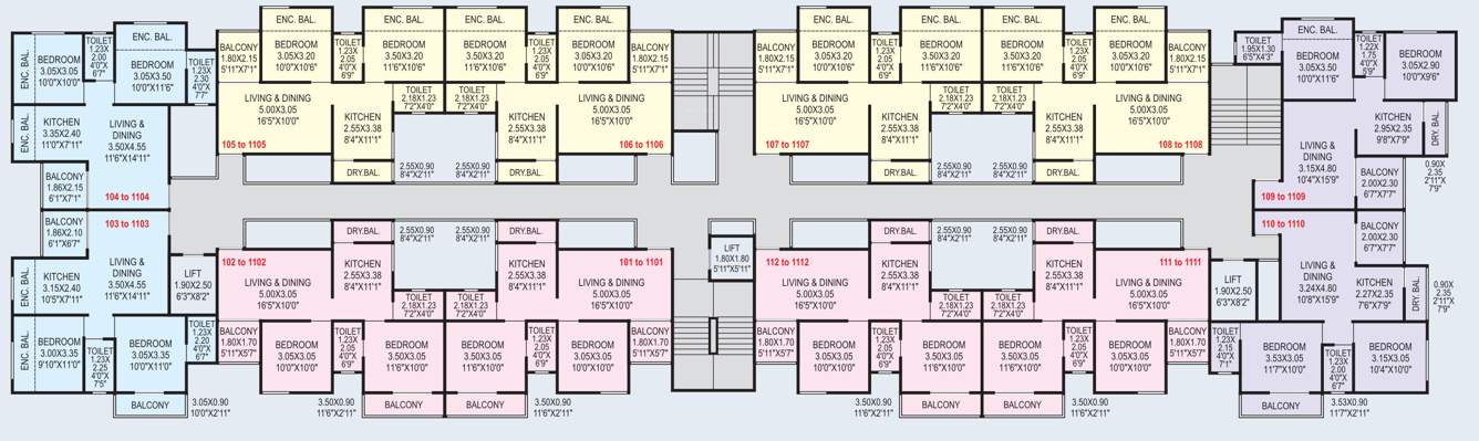  shine Landson Shine Cluster Plan For F1th Floor