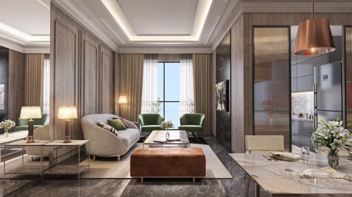  the-midtown Living Area