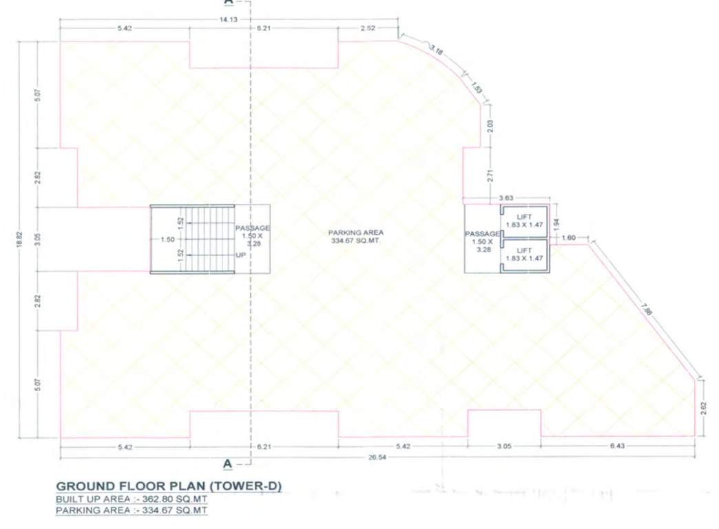  meena heights tower d Meena Heights Tower D Ground Cluster Plan