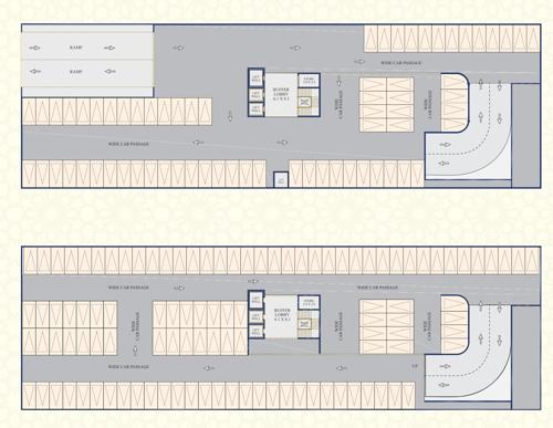  elegant-business-square Elegant Business Square Cluster Plan for Basement 1 and 2 Floor