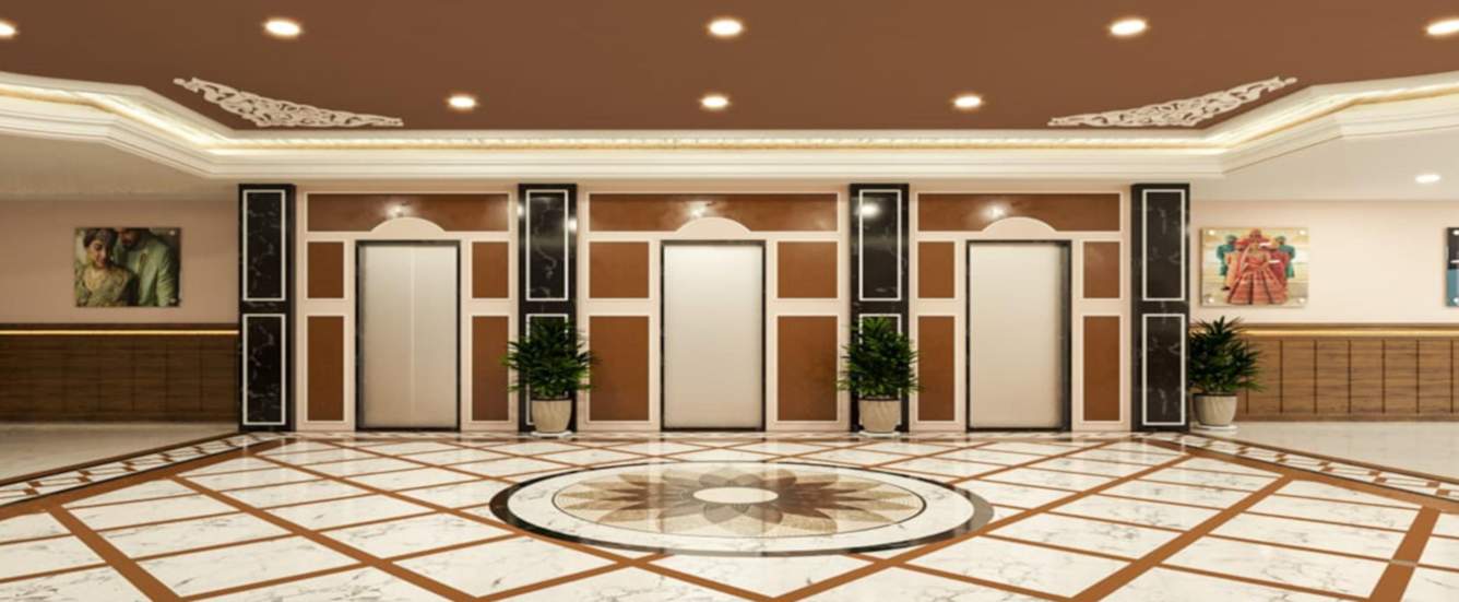elegant business square Entrance Lobby