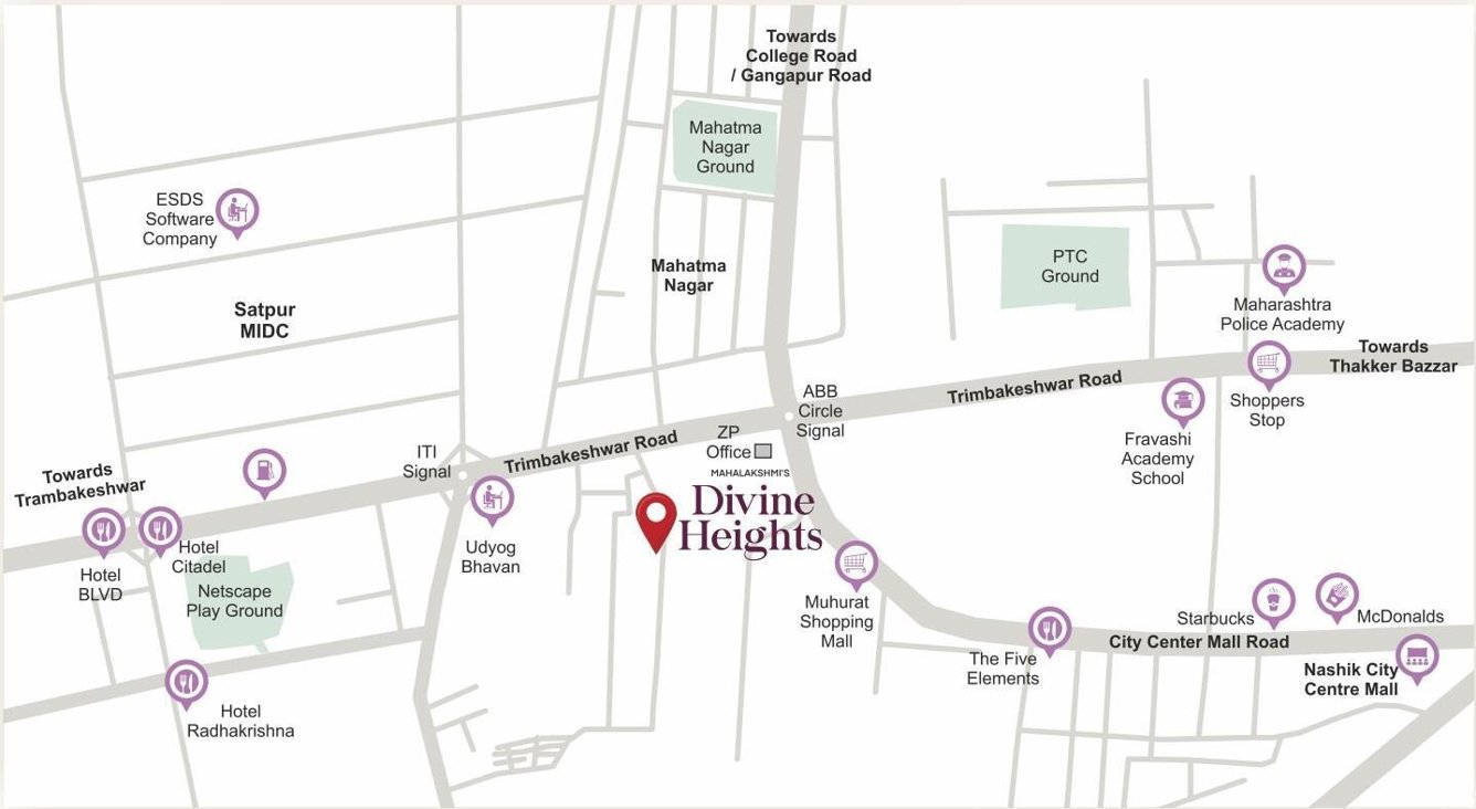  mahalakshmis divine heights Location Plan