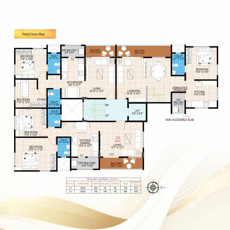  buniyad Buniyad Cluster Plan for 3rd Floor
