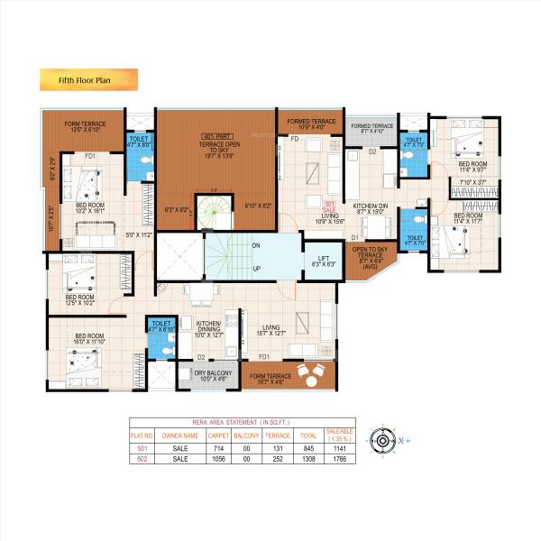  buniyad Buniyad Cluster Plan for 5th Floor