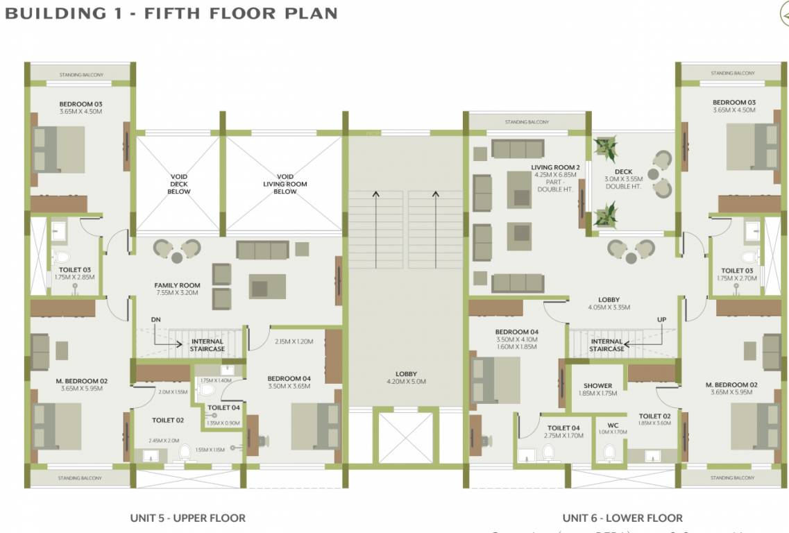  the gardens Building 1 Cluster Plan for 5th Floor
