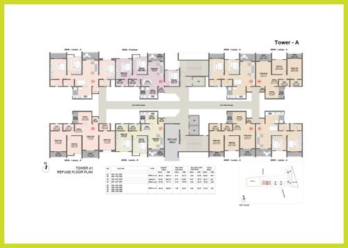  famville Tower A1 Cluster Plan