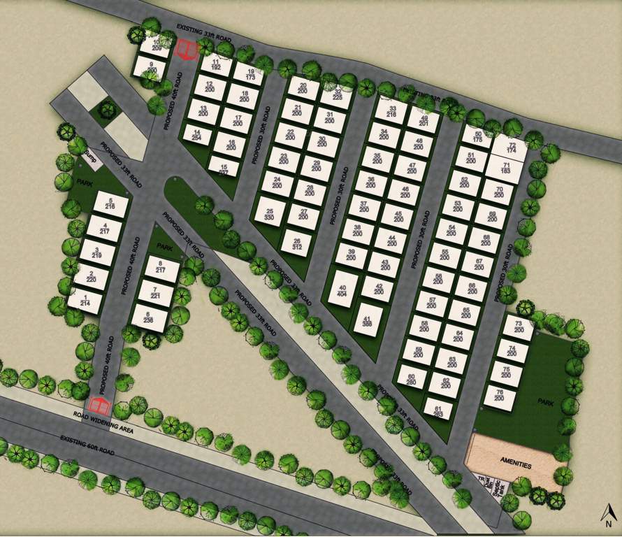  amity villas Layout Plan