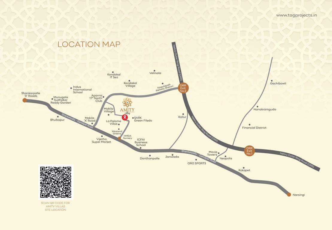  amity villas Location Plan