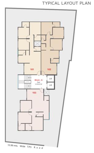  bhagyalaxmi-apartment One Cluster Plan from 1st to 7th Floor