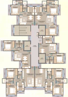  jaykant-bliss Jaykant Bliss Cluster Plan For Typical Floor Plan