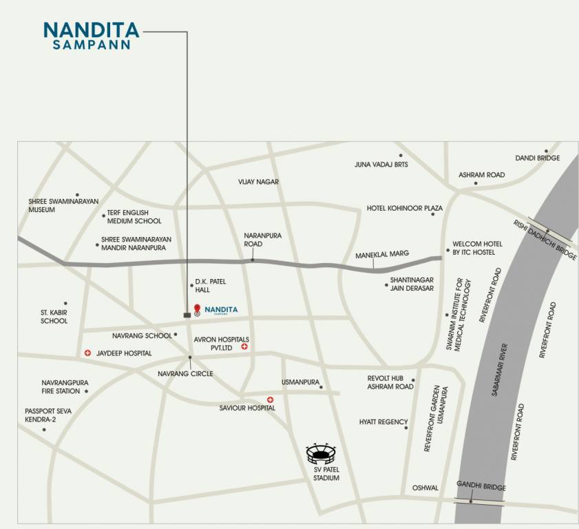  nandita sampann Location Plan