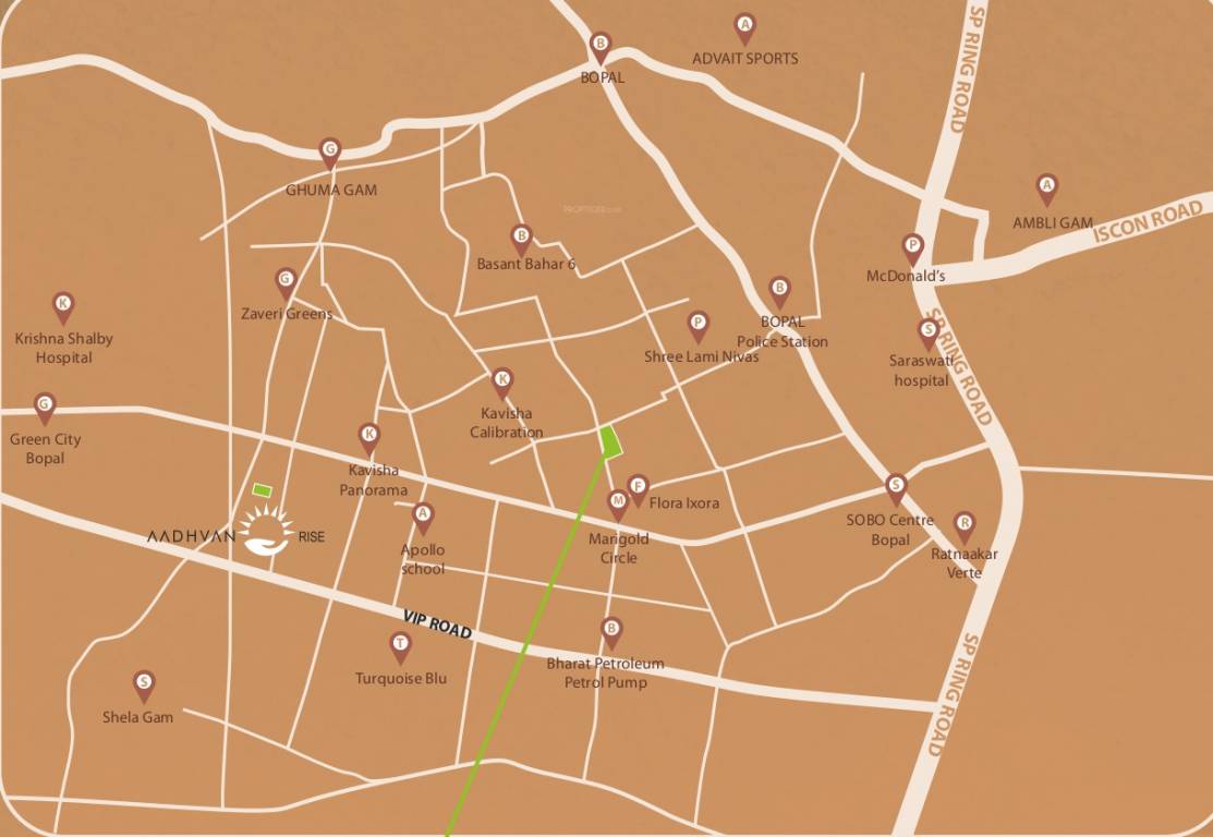  aadhvan shine Location Plan