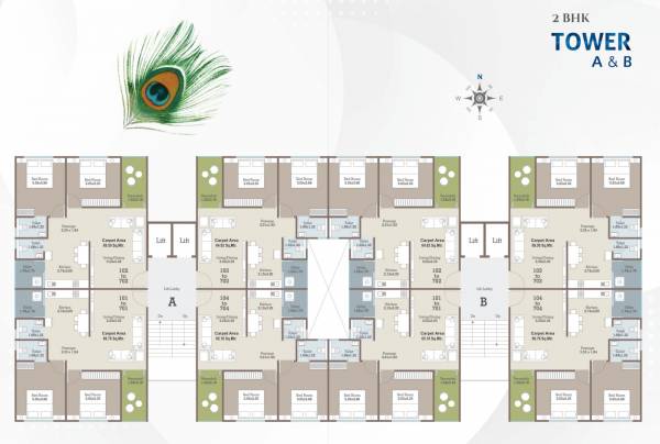  bansi-residency Block A&B Cluster Plan