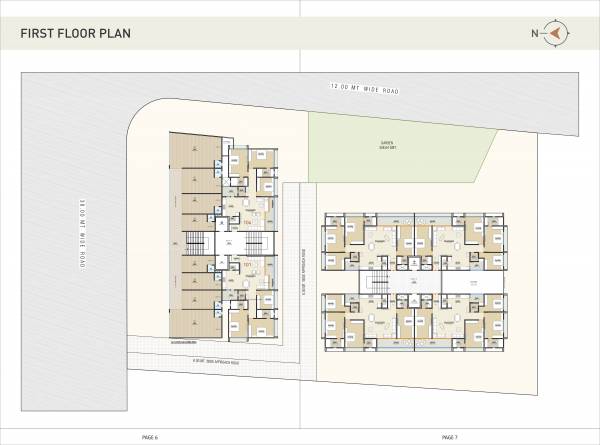  highend Block A And B Cluster Plan for 1st Floor