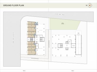  highend Block A And B Cluster Plan for ground Floor
