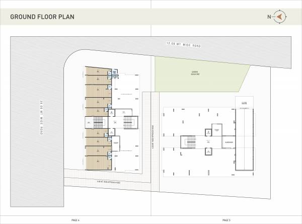  highend Block A And B Cluster Plan for ground Floor