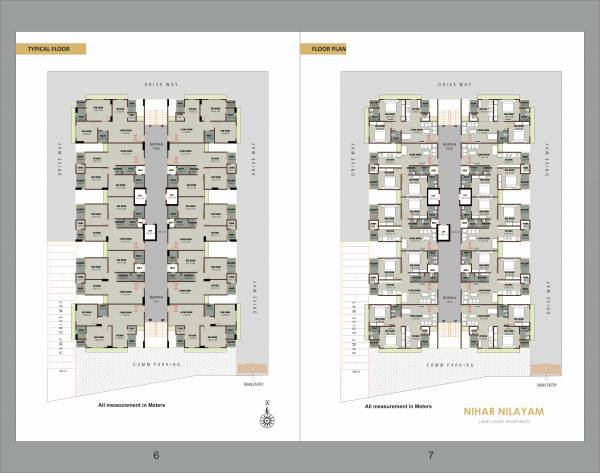  nihar-nilayam Block A And B Cluster Plan for Typical Floor
