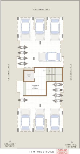  apex-paradise Apex Paradise Cluster Plan for ground Floor