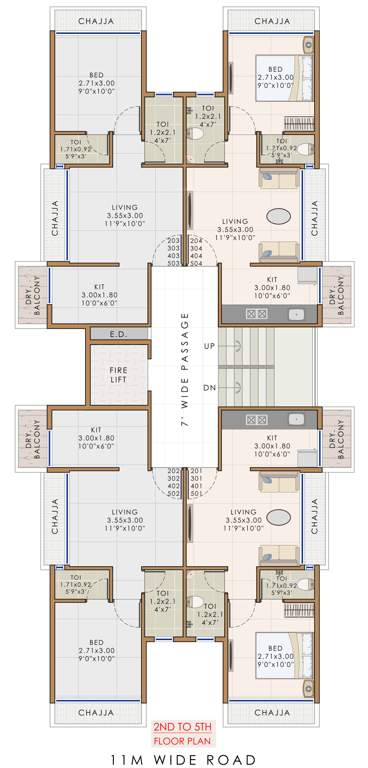  apex paradise Apex Paradise Cluster Plan from 2nd to 5th Floor