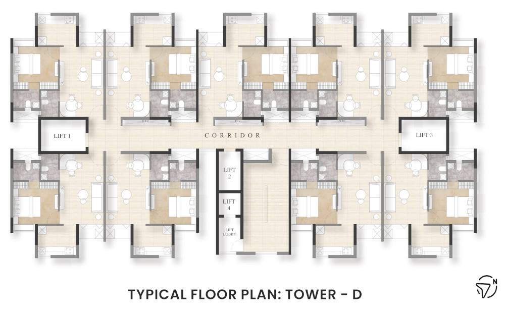  kaatyayni imperial tower d Kaatyayni Imperial Tower D Cluster Plan