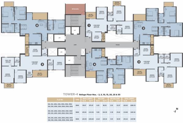  dolce-vita Tower 4 Cluster Plan for 2nd Floor