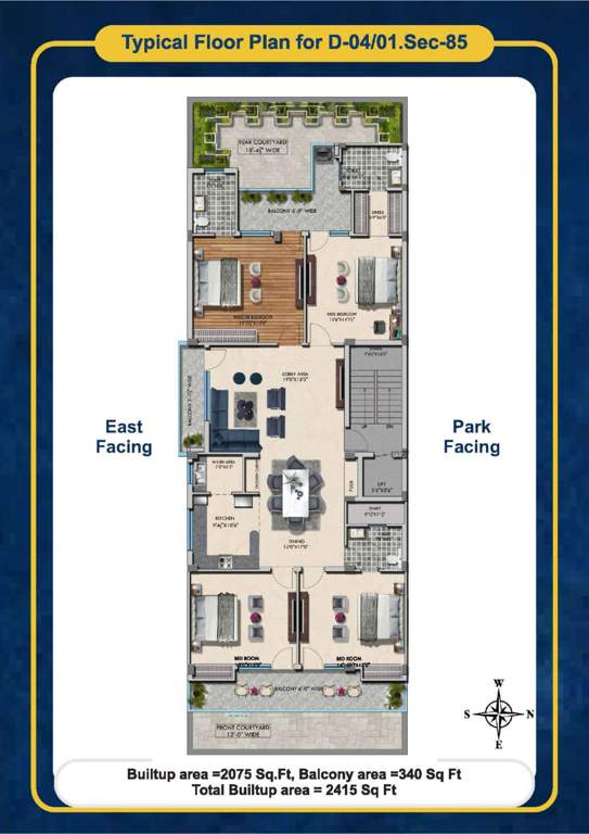  home ultra luxury floor Home Ultra Luxury Floor Cluster Plan from 1st to 4th Floor