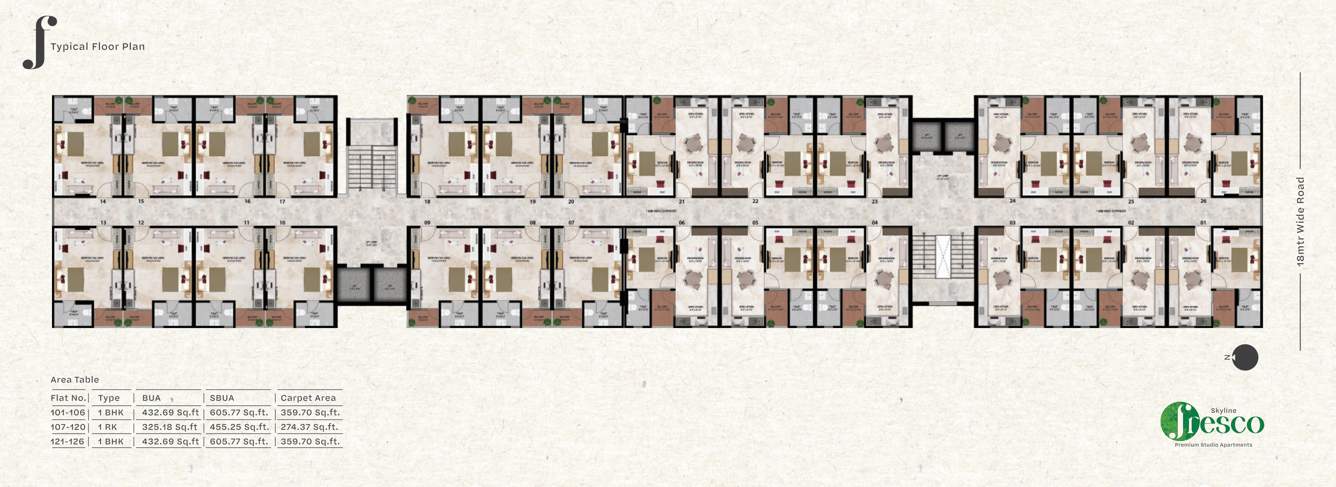  fresco Skyline Fresco Cluster Plan