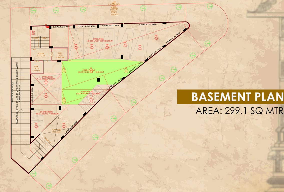  stones Stones Cluster Plan for Basement Floor