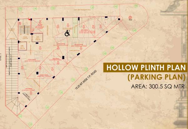  stones Stones Cluster Plan for Pakring Floor