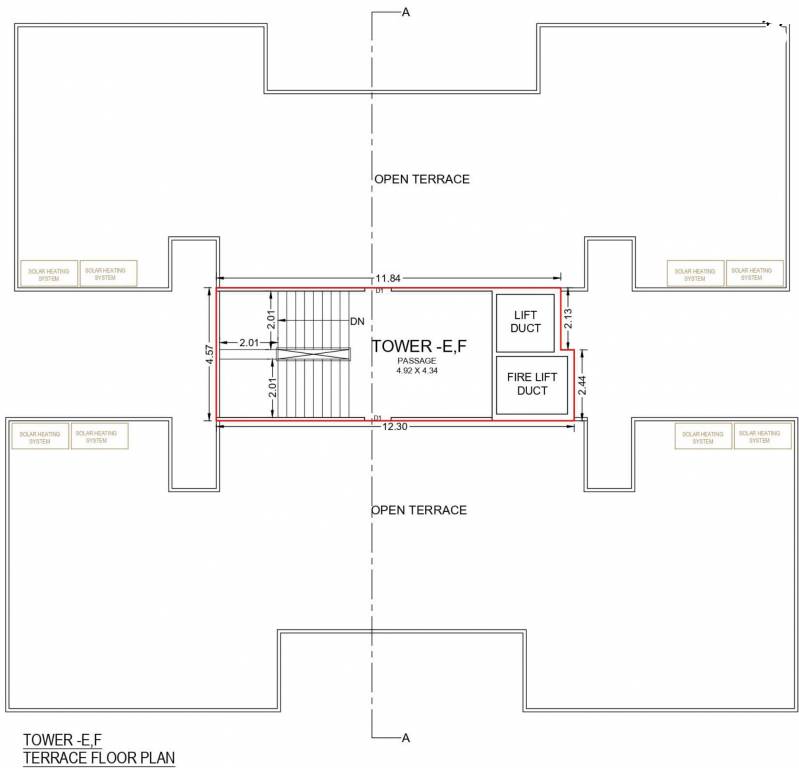 samanvay anantam E, F Terrace Cluster Plan