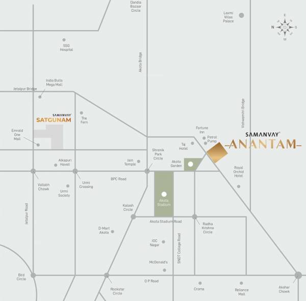 Location Plan samanvay-anantam Location Plan