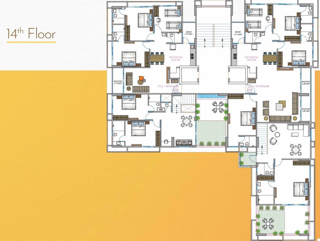  solitaire arise Solitaire Arise Cluster Plan For 14th Floor