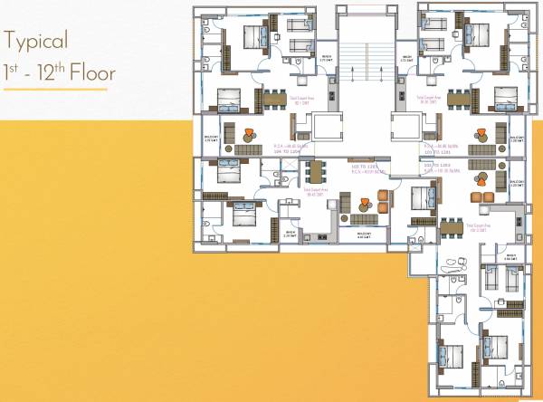  solitaire-arise Solitaire Arise Cluster Plan From 1st To 12th Floor