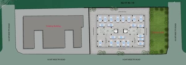  greens A, B Ground Cluster Plan