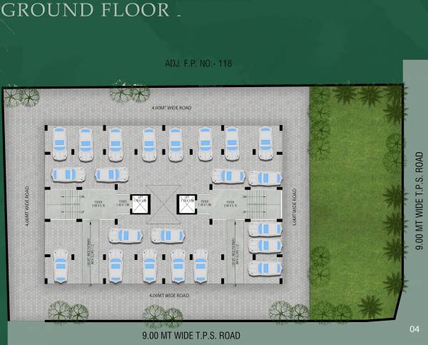  greens A, B Ground Cluster Plan