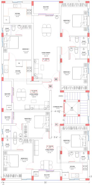  royal garden Royal Garden Cluster Plan for 2nd Floor