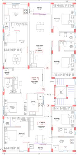  royal-garden Royal Garden Cluster Plan for 3rd Floor