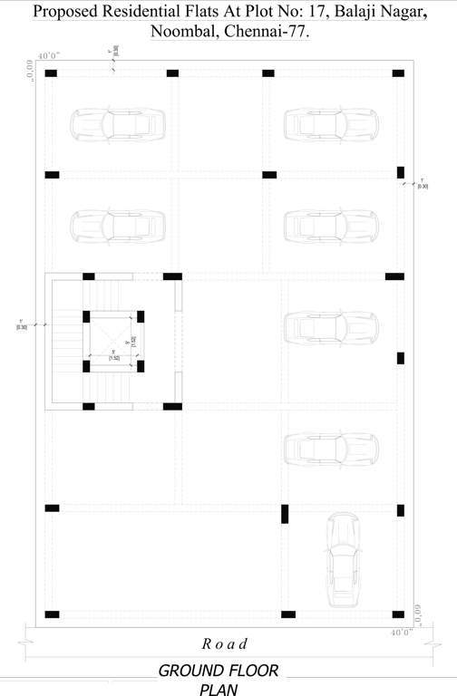  kamacthi appartments Kamacthi Appartments Cluster Plan for ground Floor