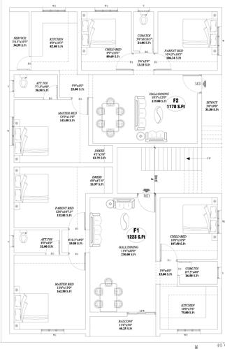  royal-apartment Royal Apartment Cluster Plan For 1st Floor