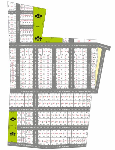 Layout Plan guhan-garden Layout Plan