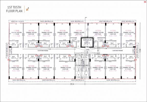  h6 H6 Cluster Plan for 1st Floor