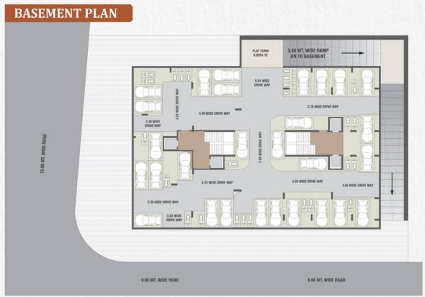  dev-green Block A And Block B Basement Cluster Plan