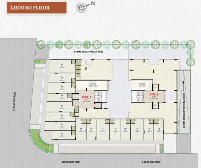  dev-green Block A And Block B Cluster Plan for ground Floor