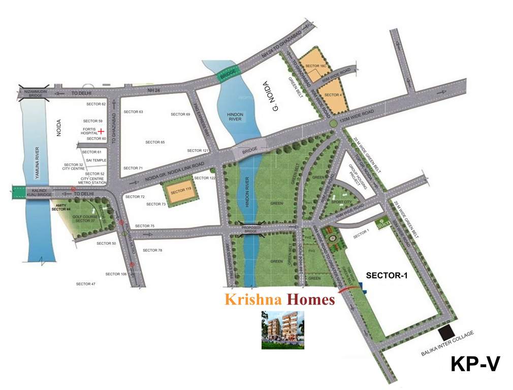  krishna homes Location Plan