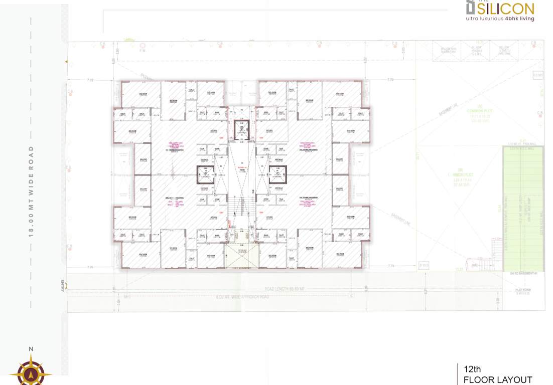  the silicon The Silico Cluster Plan for 12th Floor